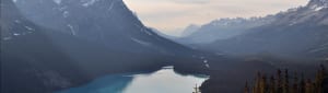 See crossing between the mountains