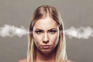Frustrated lady